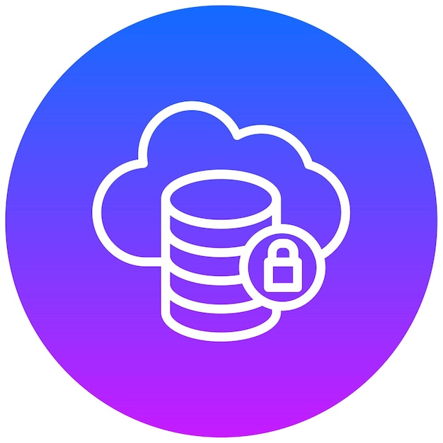 Ilustración vectorial de nubes seguras