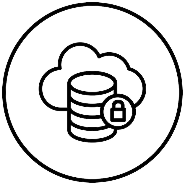 Ilustración vectorial de nubes seguras