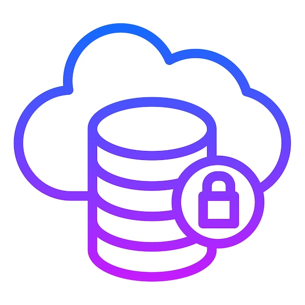 Ilustración vectorial de nubes seguras