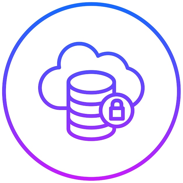 Ilustración vectorial de nubes seguras
