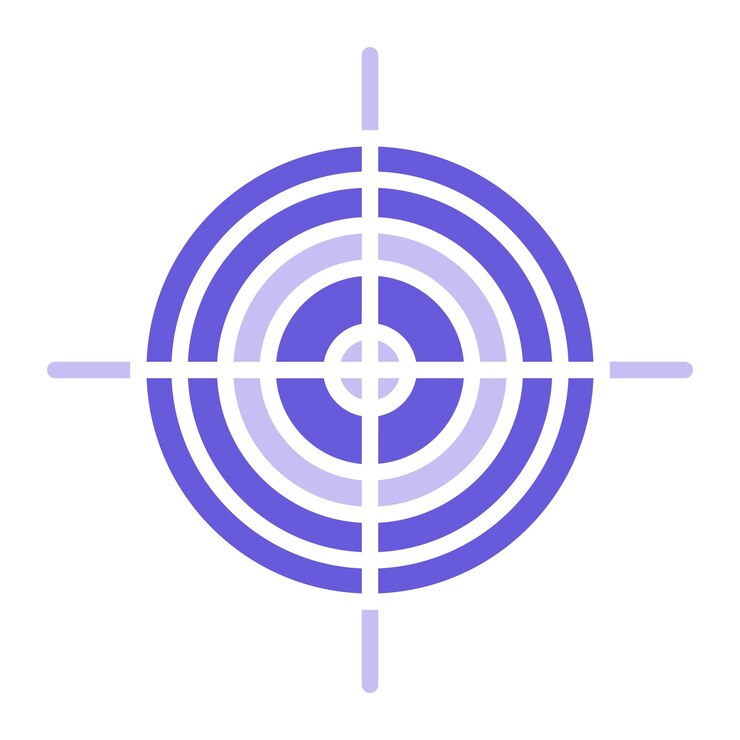 Vector ilustración vectorial del objetivo