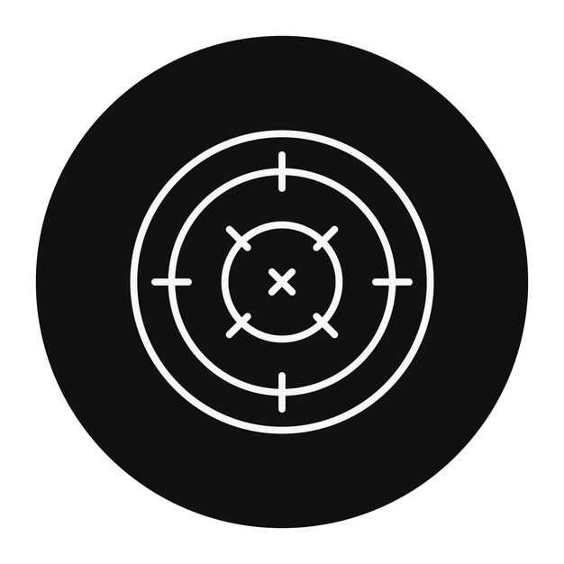 Ilustración vectorial del objetivo