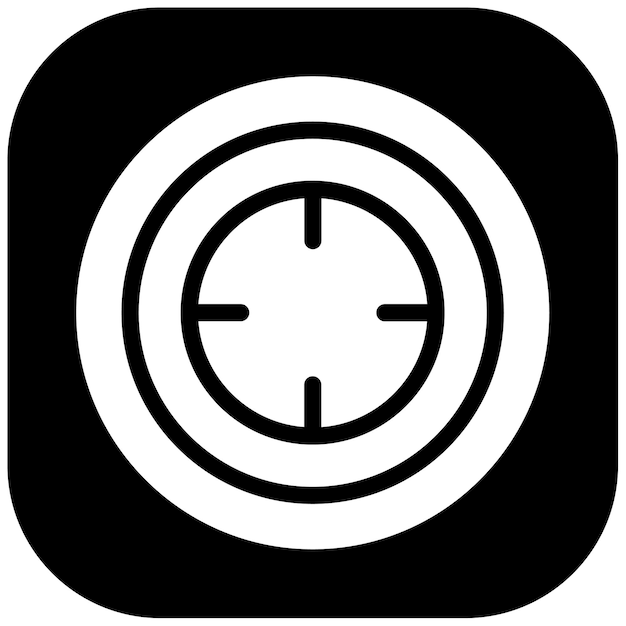 Ilustración vectorial del objetivo