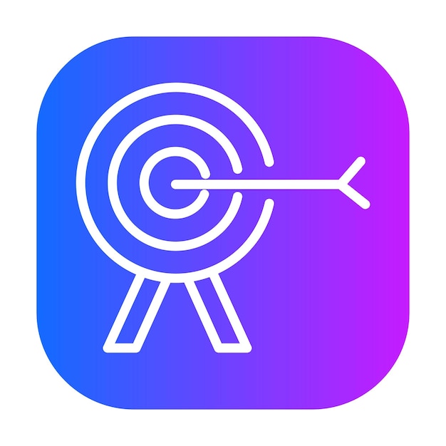 Ilustración vectorial del objetivo