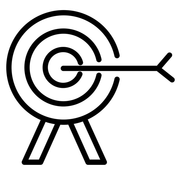 Ilustración vectorial del objetivo