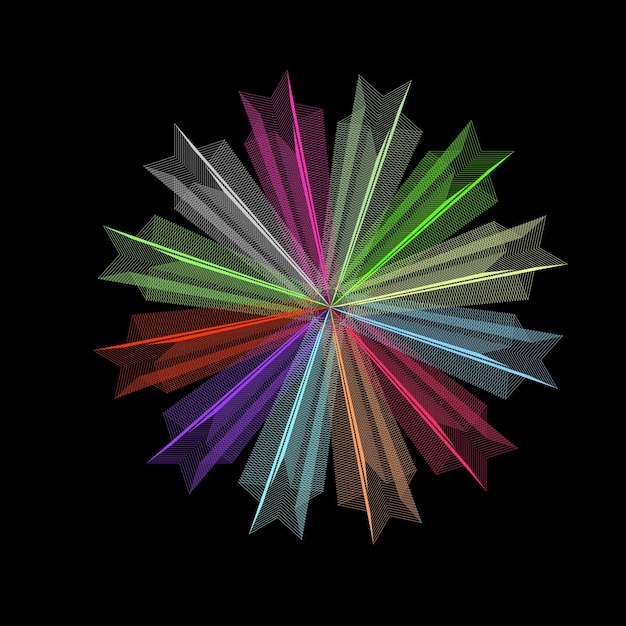 Ilustración vectorial objeto de patrón abstracto