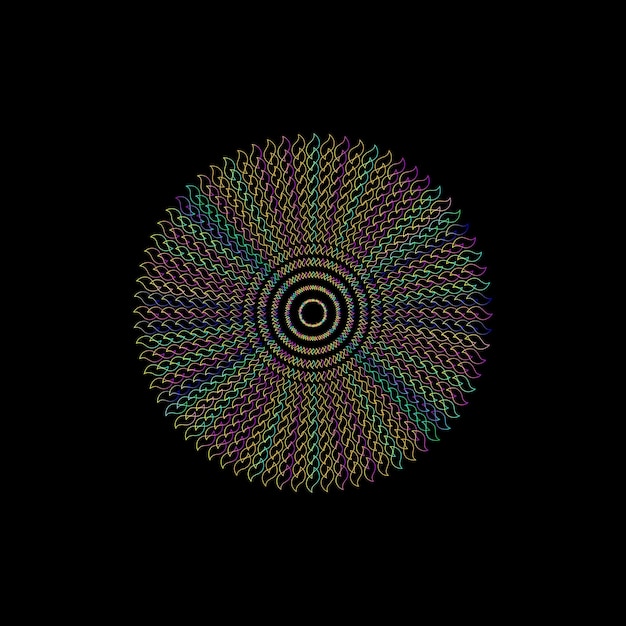 Ilustración vectorial objeto de patrón abstracto