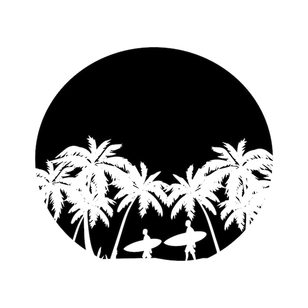 Vector ilustración vectorial del objeto de verano y playa