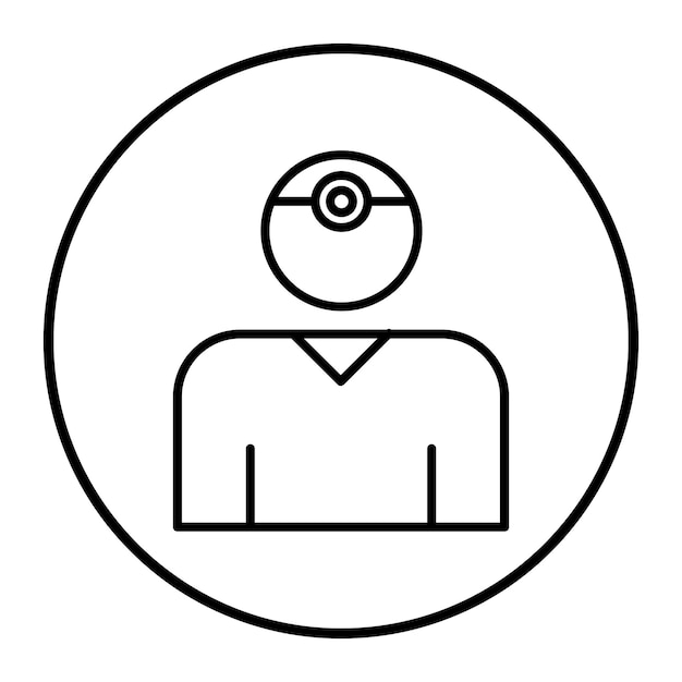 Ilustración vectorial oculista