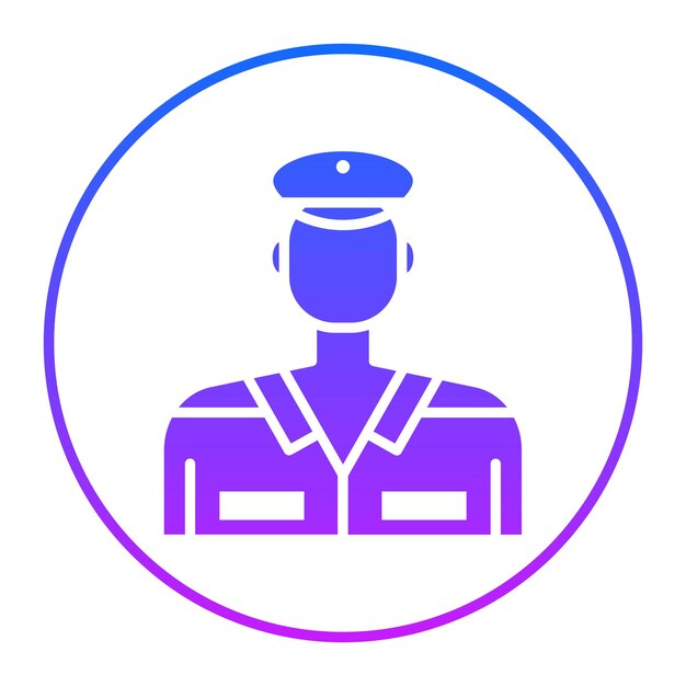 Ilustración vectorial del oficial