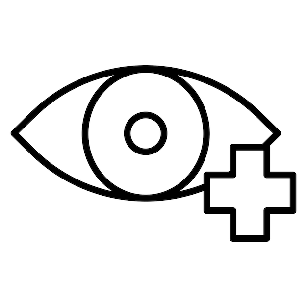 Ilustración vectorial de oftalmología