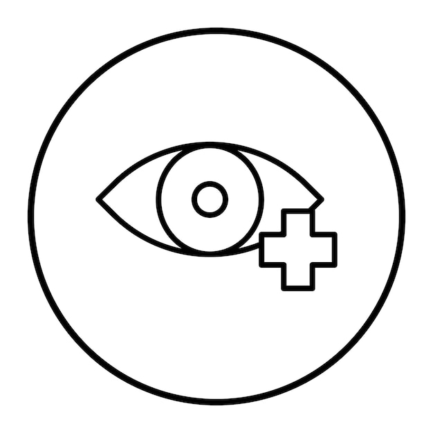 Ilustración vectorial de oftalmología