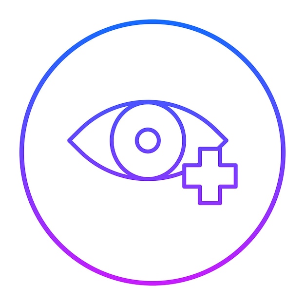 Ilustración vectorial de oftalmología