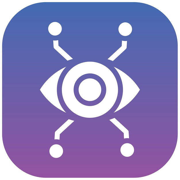 Ilustración vectorial del ojo biónico