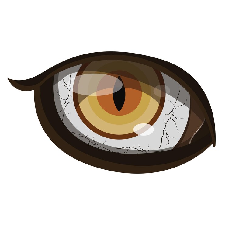 Vector ilustración vectorial del ojo de tigre