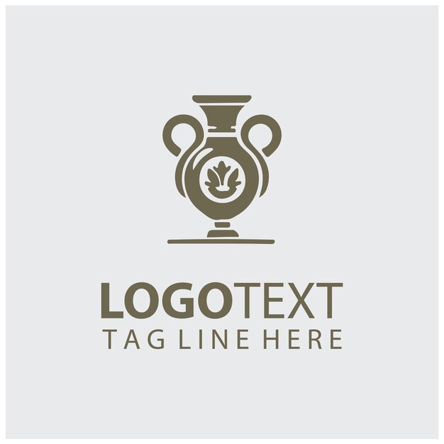 Ilustración vectorial de las ollas del logotipo antiguo