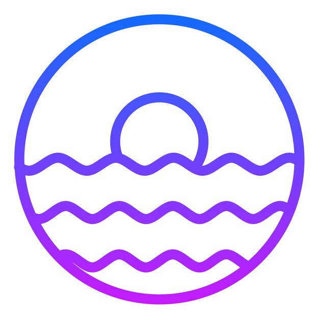 Ilustración vectorial de las ondas de arena