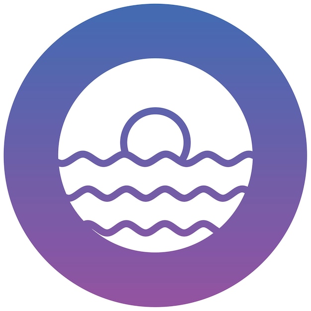 Ilustración vectorial de las ondas de arena