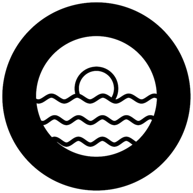 Ilustración vectorial de las ondas de arena