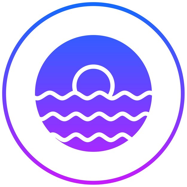 Ilustración vectorial de las ondas de arena