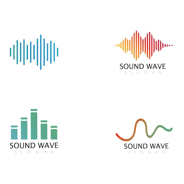 Ilustración vectorial de las ondas sonoras
