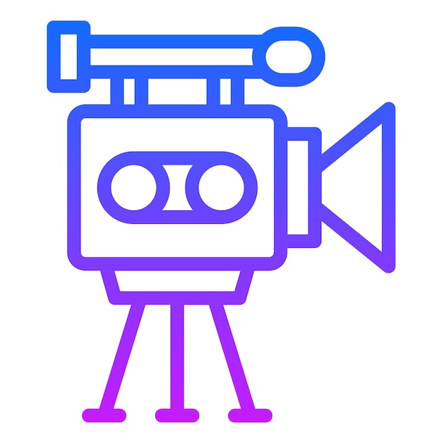 Ilustración vectorial del operador de la cámara