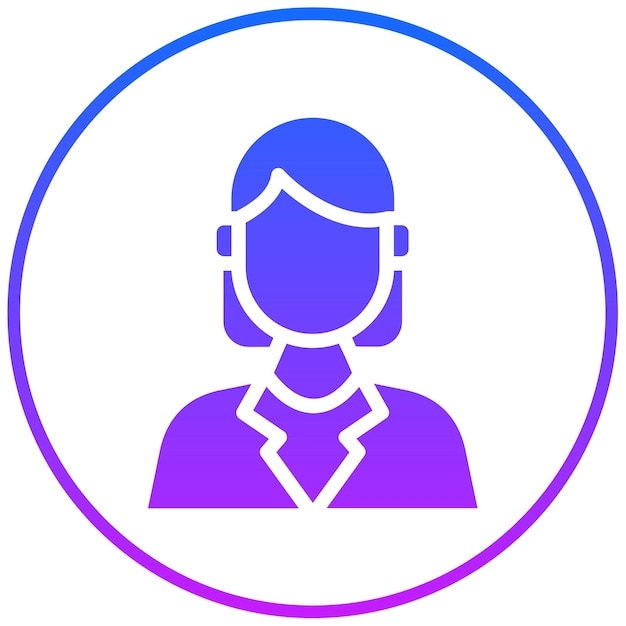 Ilustración vectorial de la optometrista femenina