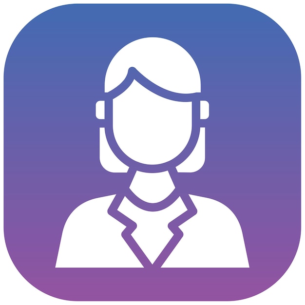 Ilustración vectorial de la optometrista femenina