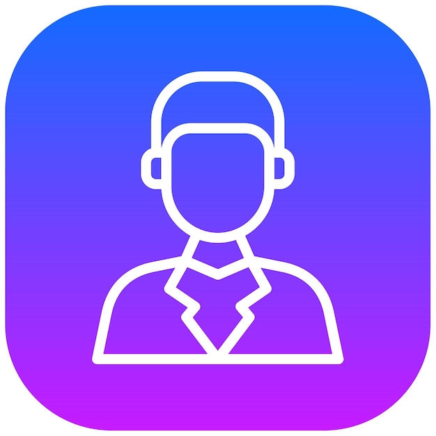 Ilustración vectorial del optometrista masculino