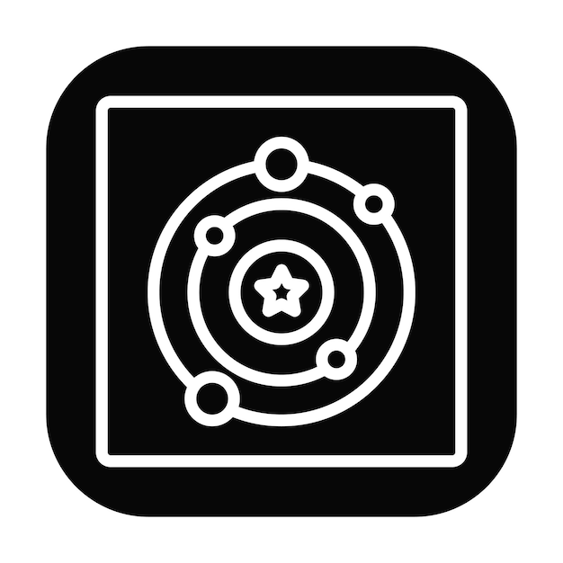 Ilustración vectorial de la órbita