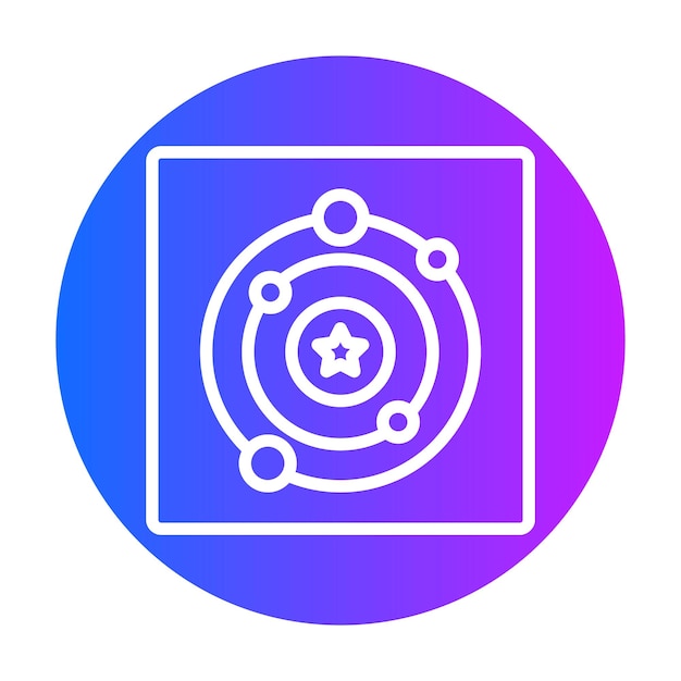 Ilustración vectorial de la órbita
