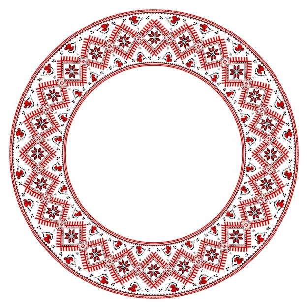 Ilustración vectorial de ornamento popular sin costuras Ornamento étnico Elemento de borde Tradicional