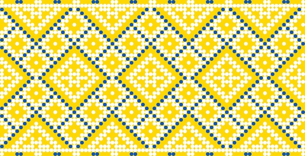 Ilustración vectorial del ornamento ucraniano en bordado vyshyvanka de identidad de estilo étnico