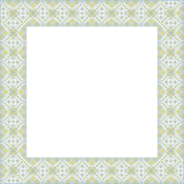 Ilustración vectorial del ornamento ucraniano en bordado vyshyvanka de identidad de estilo étnico