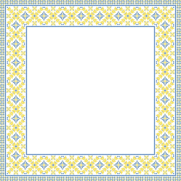 Ilustración vectorial del ornamento ucraniano en el estilo floral étnico identidad vyshyvanka bordado