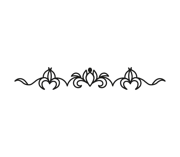 Ilustración vectorial de ornamento