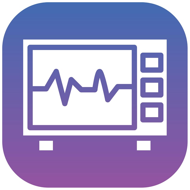 Ilustración vectorial del osciloscopio