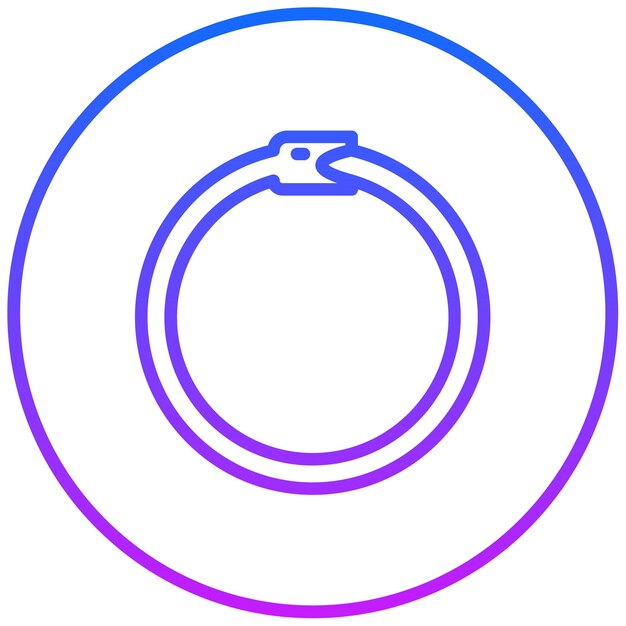 Ilustración vectorial de Ouroboros