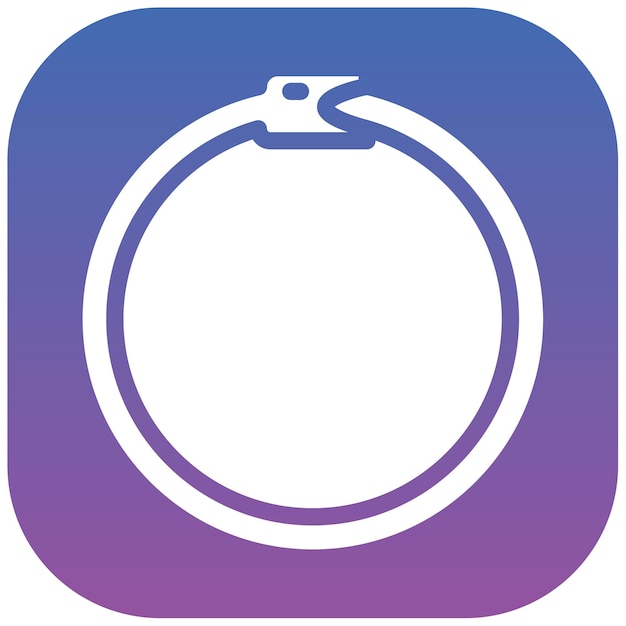 Ilustración vectorial de Ouroboros