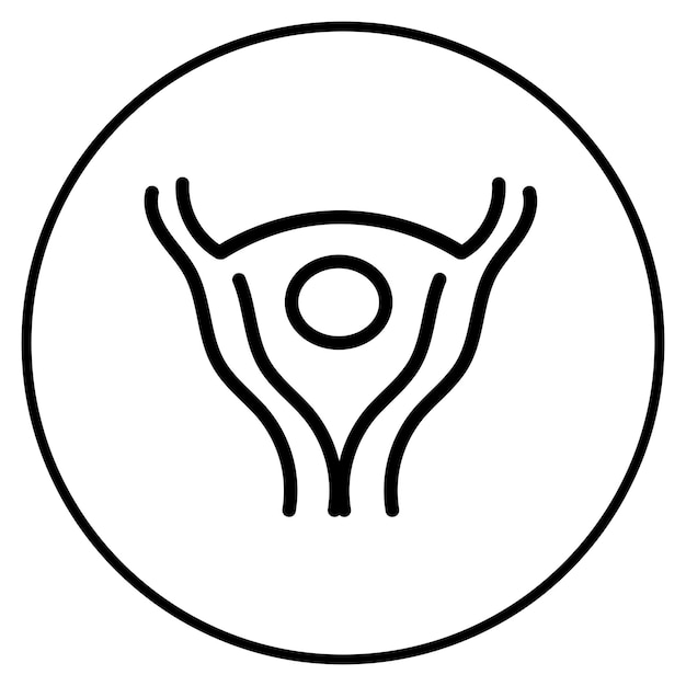 Ilustración vectorial de los ovarios