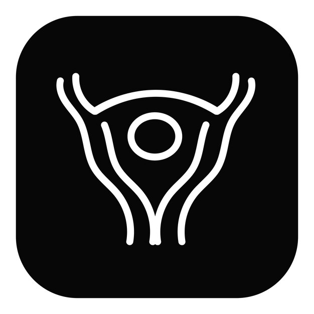 Ilustración vectorial de los ovarios