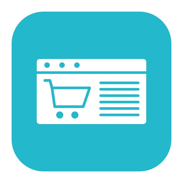 Ilustración vectorial de la página web de comercio electrónico