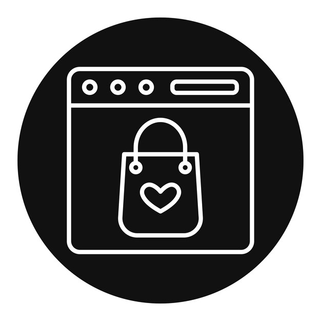 Ilustración vectorial de la página web de comercio electrónico