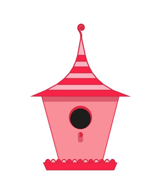 Ilustración vectorial de pajarera