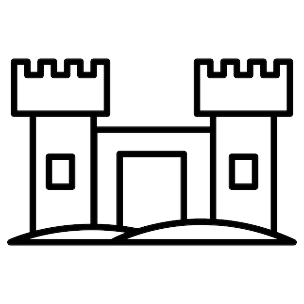 Ilustración vectorial del Palacio del Desierto
