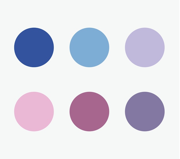 Ilustración vectorial de la paleta de colores