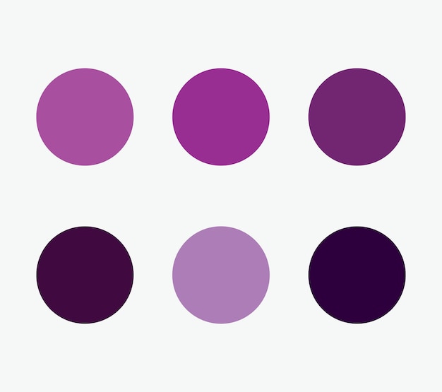 Ilustración vectorial de la paleta de colores