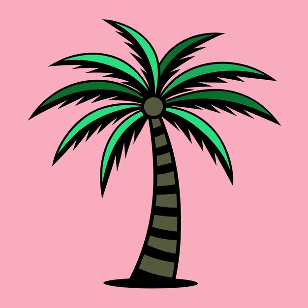 Ilustración vectorial de una palmera