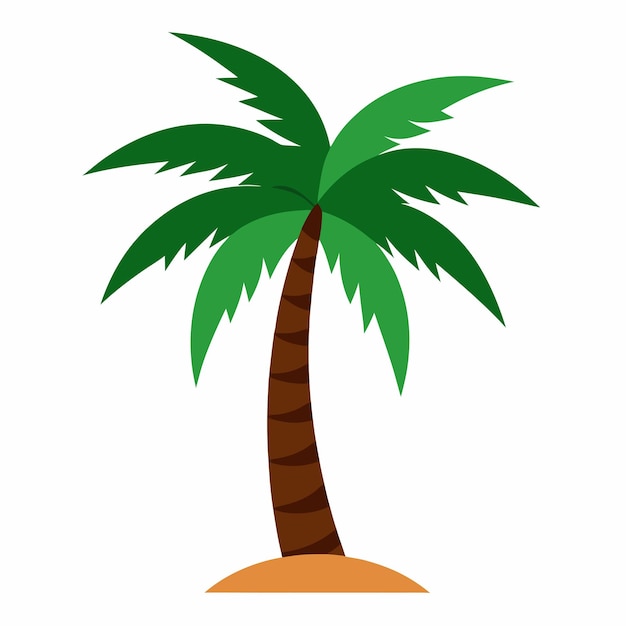 Ilustración vectorial de las palmeras tropicales