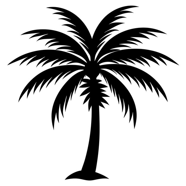 Ilustración vectorial de las palmeras
